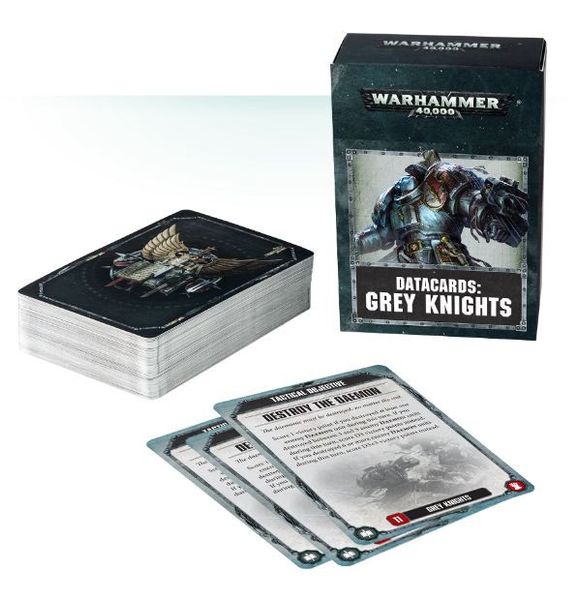 Ігровий набір GW - WARHAMMER 40000: DATACARDS - GREY KNIGHTS (ENG) 60220107002 фото
