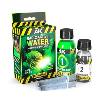 Епоксидна Смола AK - Epoxy Resin: Resin Radioactive Water - 2 Components (180ml) AK8232 фото