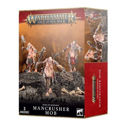 Набір мініатюр Warhammer Age of Sigmar Mancrusher Mob 99120299087 фото