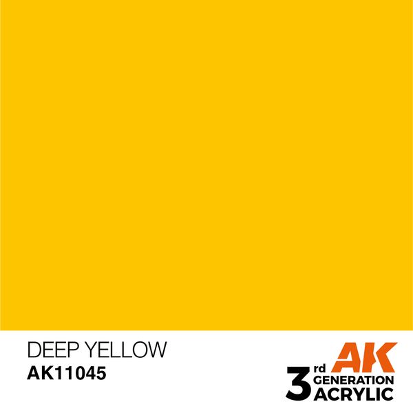 Фарба AK - Intense: Deep Yellow AK11045 фото