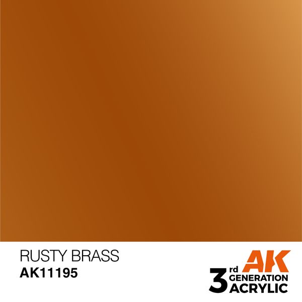 Краска AK - Metallic: Rusty Brass AK11195 фото