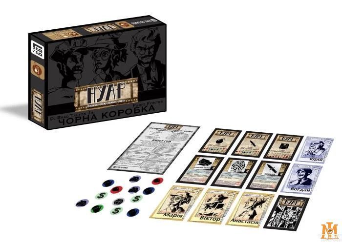 Настольная игра Планета Игр - Нуар. Дедуктивная Настольная игра / NOIR: Deductive Mystery Game - Black Box Edition (Укр.) pi012 фото
