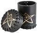 Кубок для кубиков Leather Dice Cup. Call of Cthulhu - Black and green-golden CCTH104 фото 1