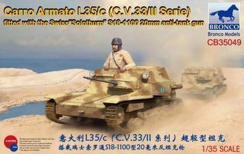 Збірна модель Bronco - 1/35 Carro Armato L35/c (C.V.33/II Serie) CB35049 фото