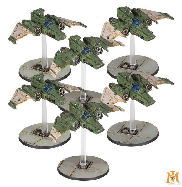 Ігровий набір GW - Warhammer. The Horus Heresy. Legions Imperialis: Legiones Astartes - Xiphon Interceptor Squadron 99122601010 фото