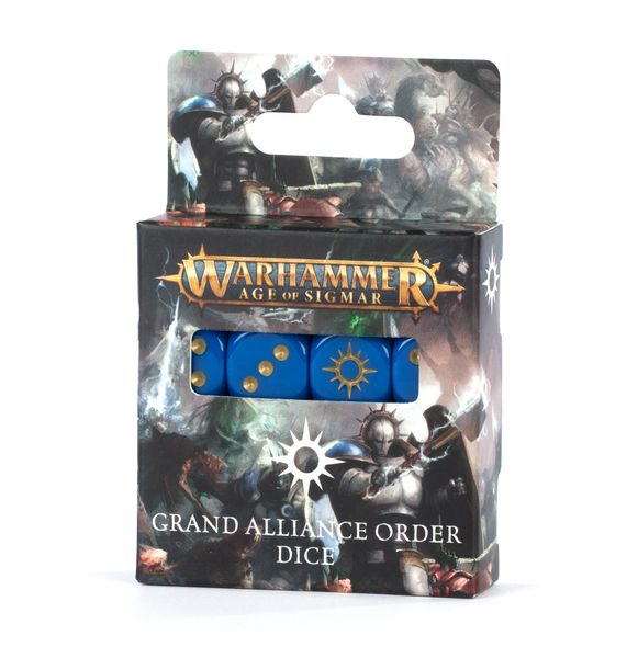 Игральные кубы GW - Age of Sigmar: Grand Alliance Order Dice 99220299090 фото