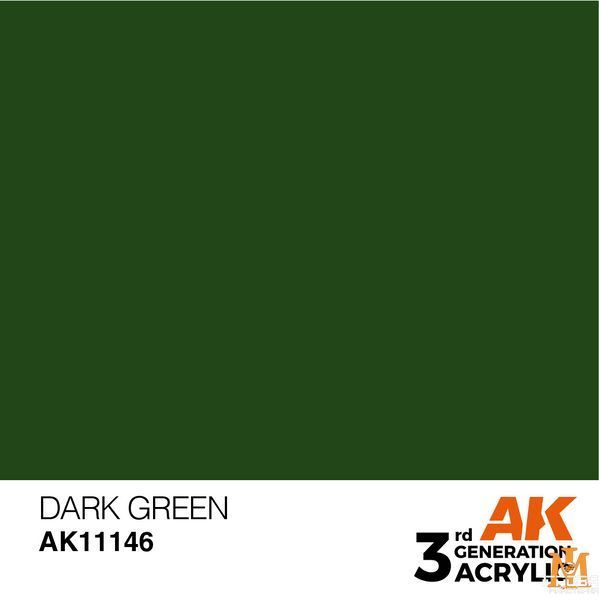Краска AK - Standard: Dark Green AK11146 фото