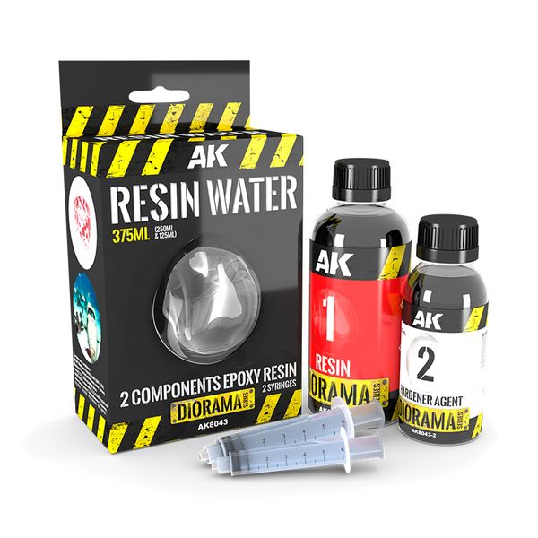 Эпоксидная Смола AK - Epoxy Resin: Resin Water - 2 Components (375ml) AK8043 фото