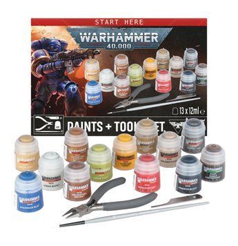 Набір фарб - Warhammer 40000: Paints + Tools Set (2026) 52170199002 фото