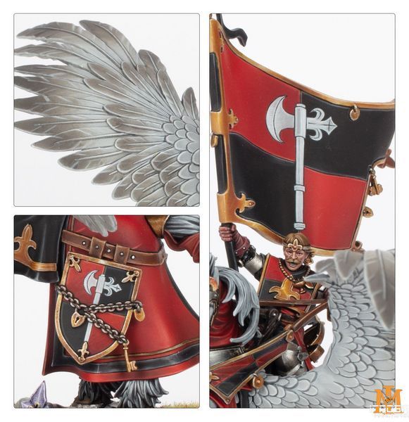 Игровой набор GW - Warhammer. The Old World: Kingdom of Bretonnia - Battle Standard Bearer on Royal Pegasus 99122703002 фото