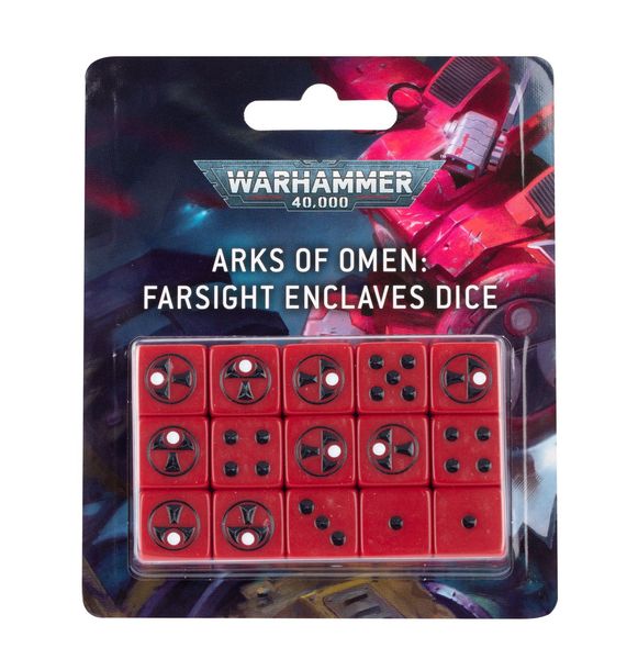 Игральные кубы GW - WARHAMMER 40000: ARKS OF OMEN - FARSIGHT ENCLAVES DICE 99220113004 фото
