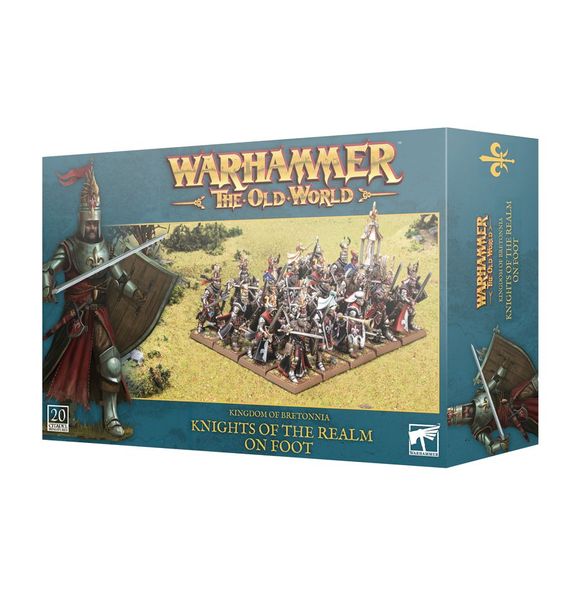 Игровой набор GW - WARHAMMER. THE OLD WORLD: KINGDOM OF BRETONNIA - KNIGHTS OF THE REALM ON FOOT 99122703009 фото