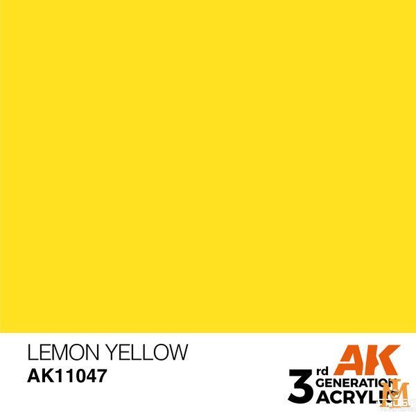 Краска AK - Standard: Lemon Yellow AK11047 фото