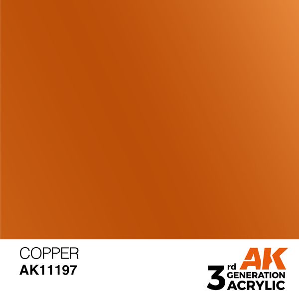 Краска AK - Metallic: Copper AK11197 фото