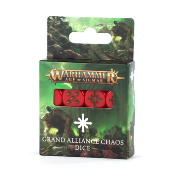 Гральні куби GW - Age of Sigmar: Grand Alliance Chaos Dice 99220299106 фото