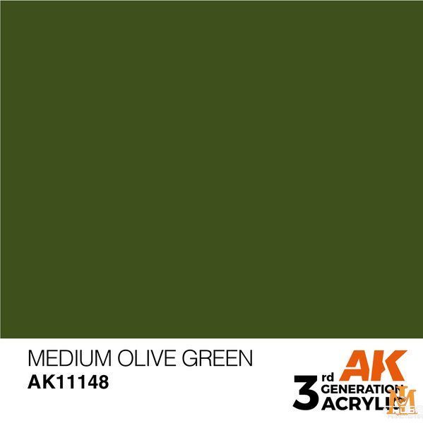 Краска AK - Standard: Medium Olive Green AK11148 фото