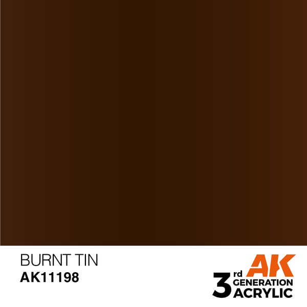 Краска AK - Metallic: Burnt Tin AK11198 фото