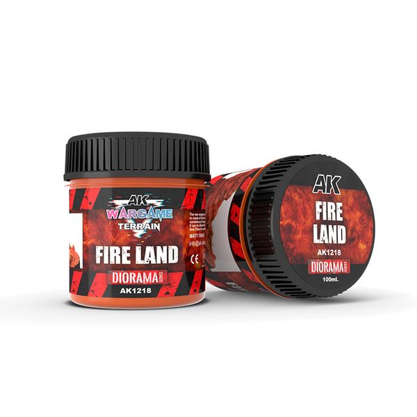 Терейн AK - Wargame Terrains: Fire Land (100ml) AK1218 фото