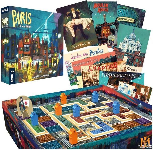 Настольная игра Игромаг - Париж: Город Огней / Paris: La Cit&eacute; de la Lumi&egrave;re (Укр) 000006610 фото
