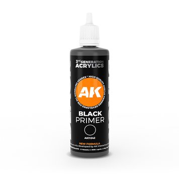 Спрей AK - Black Primer Spray (100ml) AK11242 фото