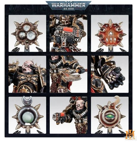 Игровой набор Warhammer 40000 - Chaos Space Marines: Chosen 99120102141 фото