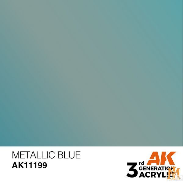 Краска AK - Metallic: Metallic Blue AK11199 фото