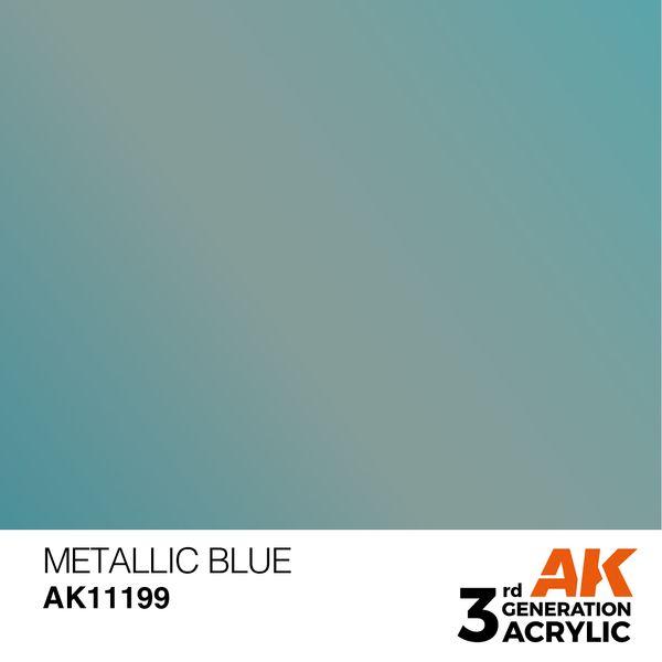 Краска AK - Metallic: Metallic Blue AK11199 фото