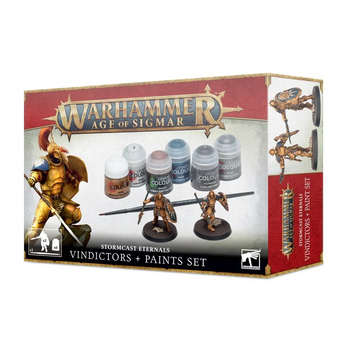 Набір фарб Citadel - Age of Sigmar: Stormcast Eternals - Vindicators + Paints Set (Eng/spa/port/latv/rom) 52170218001 фото