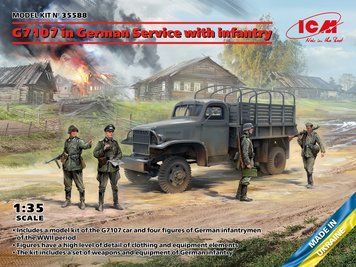 Збірна модель ICM - G7107 на німецькій службі з піхотою (1:35) 35588 фото