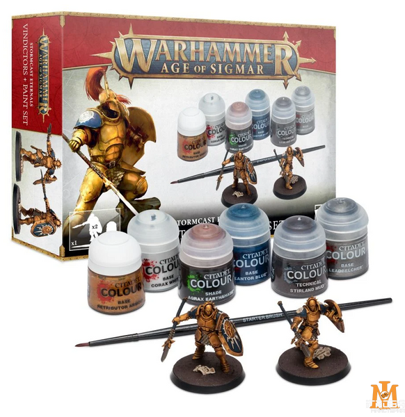Набор красок Citadel - Age of Sigmar: Stormcast Eternals - Vindicators + Paints Set (Eng/spa/port/latv/rom) 52170218001 фото