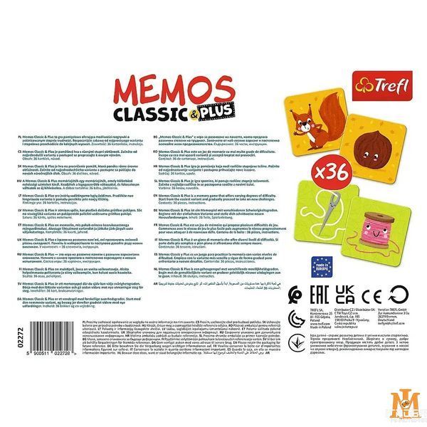 Настільна гра Trefl - Мемос Класичний: Логіка (36 карт) 02272 фото