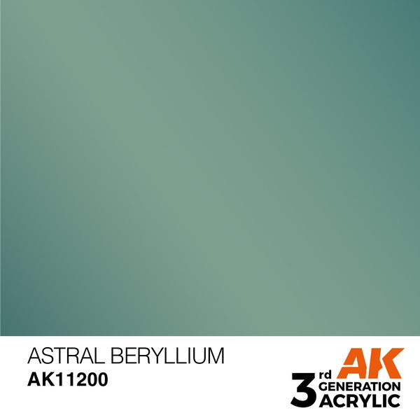 Фарба AK - Metallic: Astral Beryllium AK11200 фото