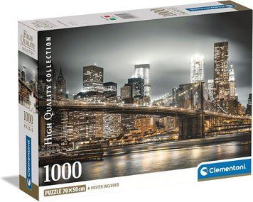 Пазлы Clementoni &ndash; Коллекция высокого качества. Панорама Нью-Йорка, США (1000 эл.) 39704 фото