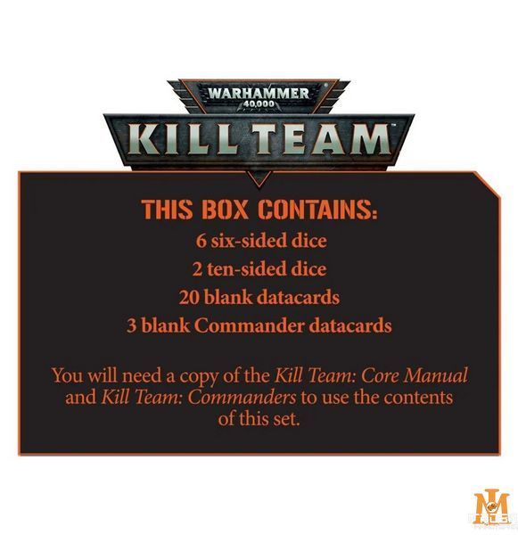 Ігровий набір GW - Warhammer 40000. Kill Team: Dice and Card Set 99220199088 фото