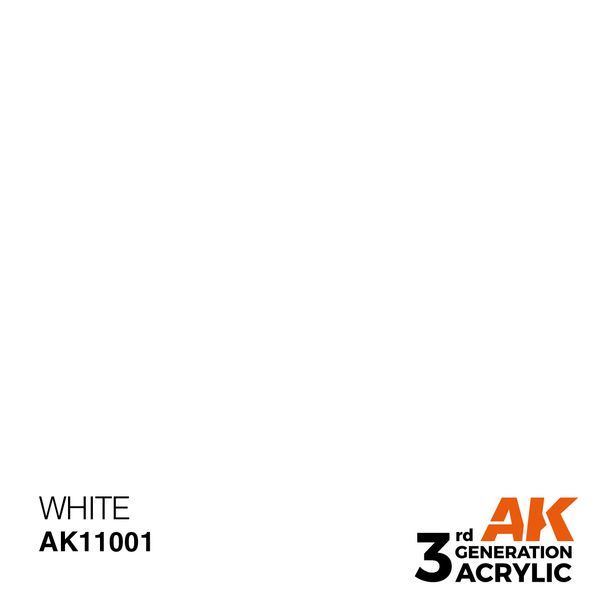 Фарба AK - Intense: White AK11001 фото