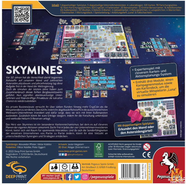 Настільна гра Pegasus Spiele - Skymines (англ) 57807E фото