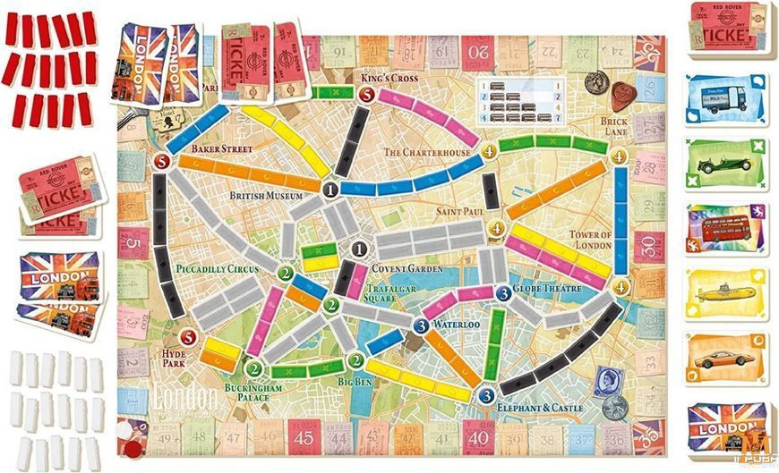 Настільна гра Days Of Wonder - Ticket to Ride. London (англ) DOW720061 фото