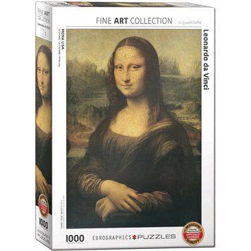 Пазли Eurographics - Мона Ліза, Леонардо Да Вінчі (1000 елм.) 6000-1203 фото