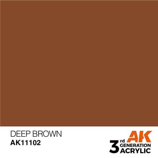 Краска AK - Intense: Deep Brown AK11102 фото