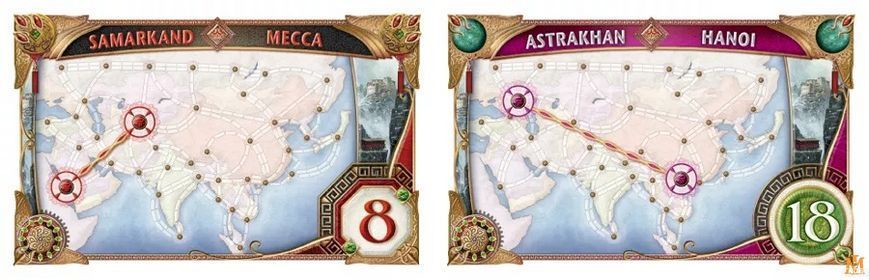 Настольная игра Days Of Wonder - Ticket to Ride Map Collection: Volume 1 &ndash; Team Asia (дополнение) (Англ) DOW720113 фото