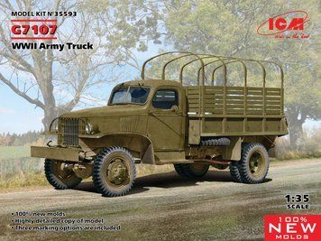 Збірна модель ICM - G7107, Армійський грузовий автомобіль IIСВ (1:35) 35593 фото