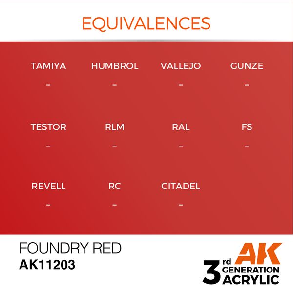 Краска AK - Metallic: Foundry Red AK11203 фото