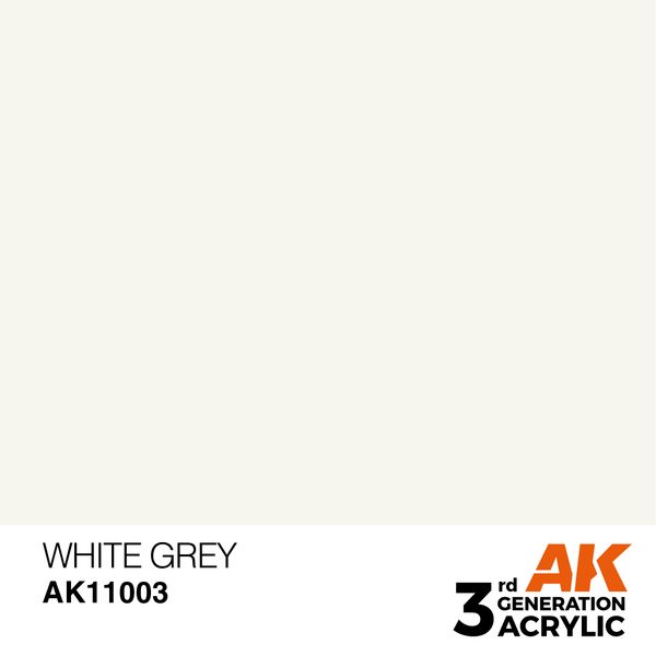 Краска AK - Standard: White Grey AK11003 фото