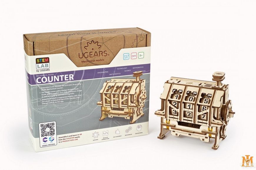 Конструктор UGears - Лічильник STEM UG70130 фото