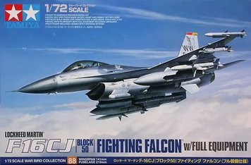 Сборная модель Tamiya - 1/72 Реактивный Самолёт Lockheed Martin F-16CJ W/FULL EQUIPMENT TAM60788 фото