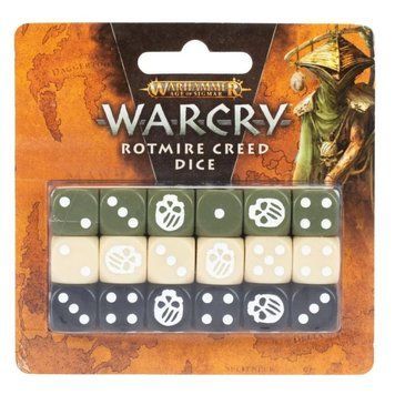 Игральные кубы GW - Age of Sigmar. Warcry: Rotmire Creed Dice 99220201023 фото