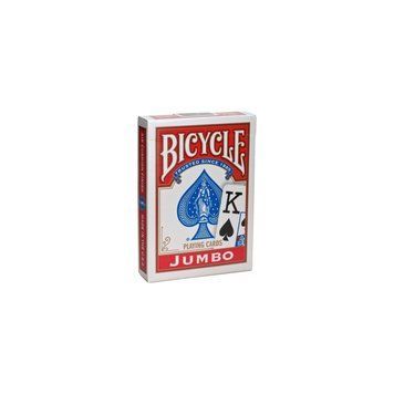 Карты игральные Bicycle - Rider Back International Jumbo Index (большой индекс, красные/синие) 00088 фото