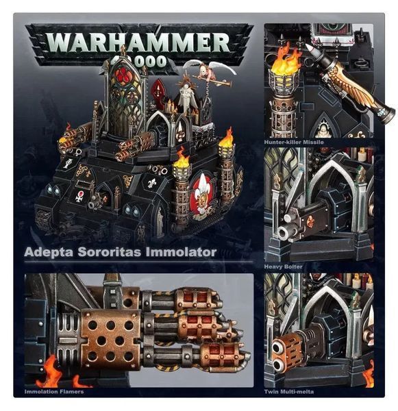 Игровой набор GW - Warhammer 40000: Adepta Sororitas - Immolator 99120108025 фото