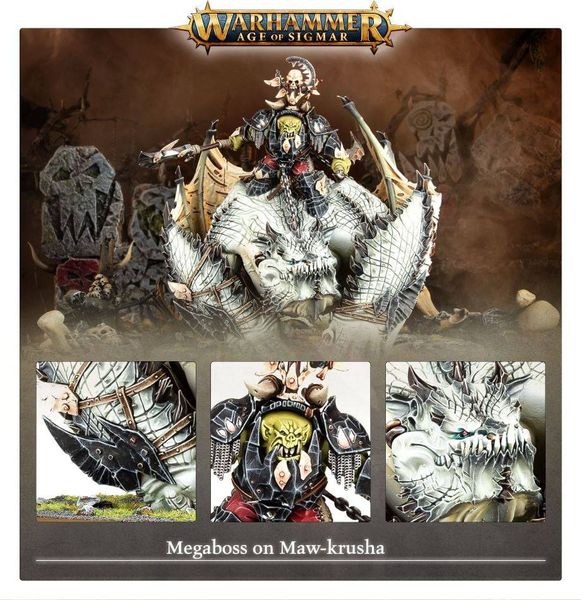 Миниатюра Warhammer Age of Sigmar Megaboss on Maw-Krusha 99120209032 фото