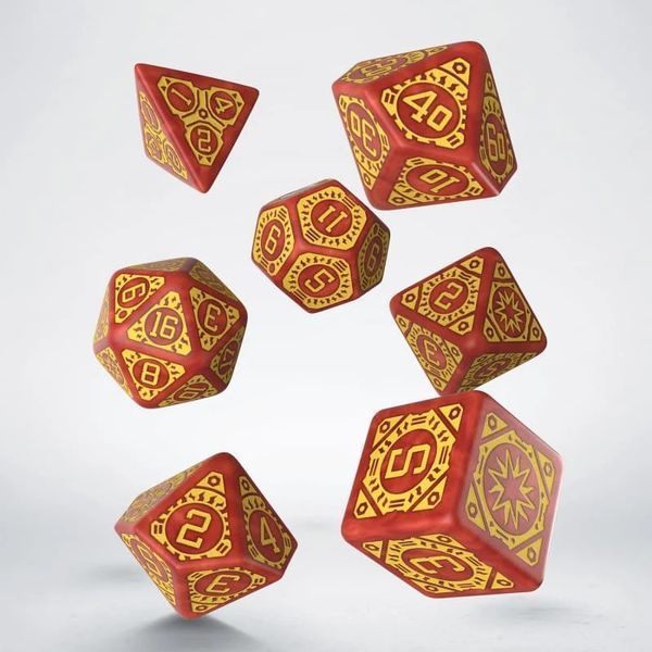 Набор кубиков Q Workshop - Dice Set. Starfinder Dawn of Flame (7) STAR2H фото